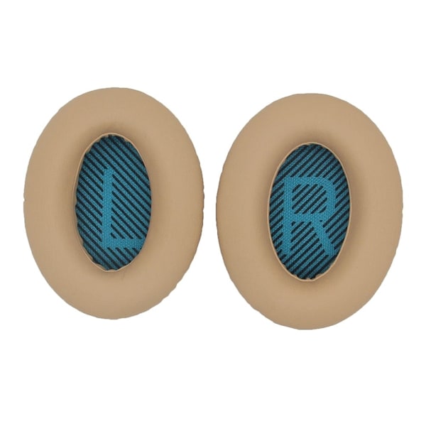 1 pari BOSE AE2 / QC15 / QC25 / QC35 nahkaisia korvatyynyjä - Beige / Sininen Brown