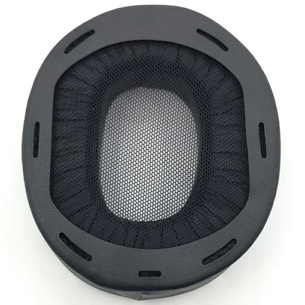 1Par Sony MDR-1A / MDR-1ADAC Erstatningsøreputer Protein Hodetelefonputer i lær - Svart Black