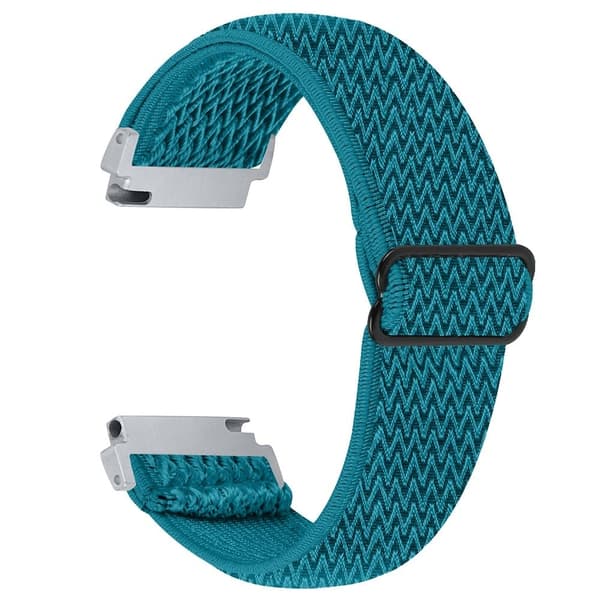 Verizon GizmoWatch 2 Elastiskt armband Nylon Klockarmband Vågig mönsterdesign - Cyan Grön