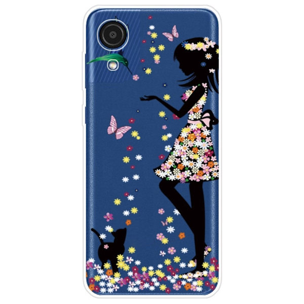 Deco Samsung Galaxy A03 Core Etui - Katt og Jente Multicolor