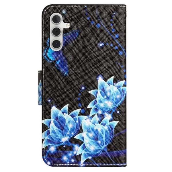 Wonderland Samsung Galaxy A54 Flippetui - Blå Sommerfugl Blue