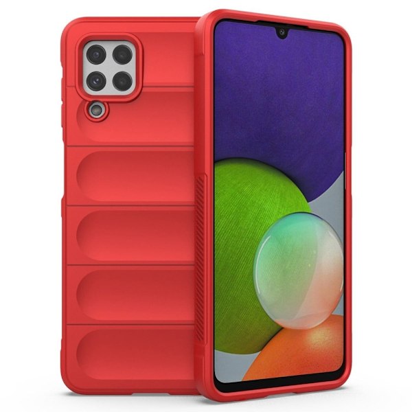 Mjukt greppformat Samsung Galaxy A22 4G skal - Röd Röd