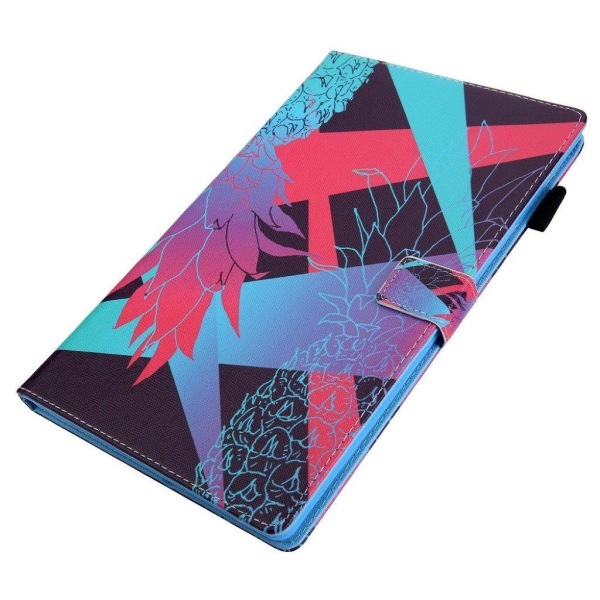 Samsung Galaxy Tab S5e pattern multi-angle leather case - Glare multifärg