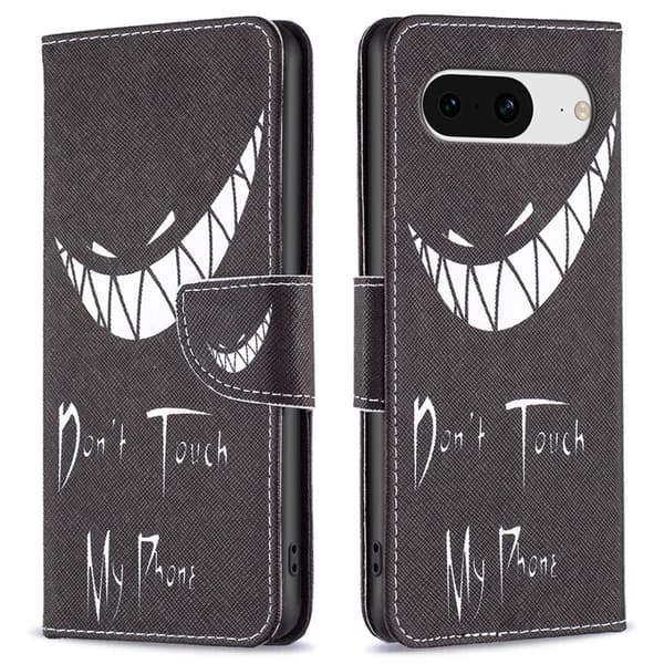 Wonderland Google Pixel 8 Flip Etui - Don't Touch My Phone Black