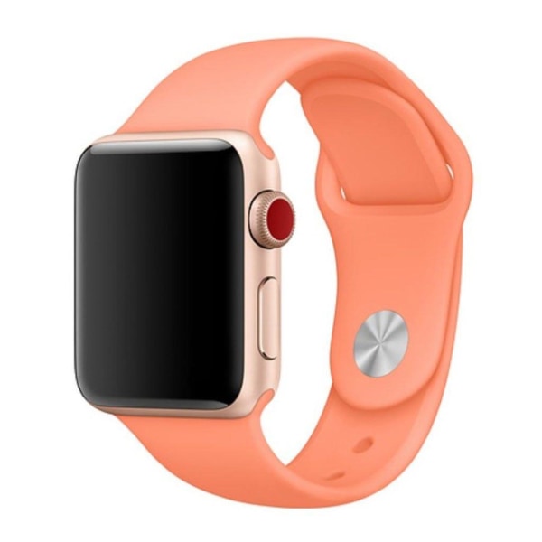 Apple Watch Series 4 44mm soft silicone watch band - Peach Orange