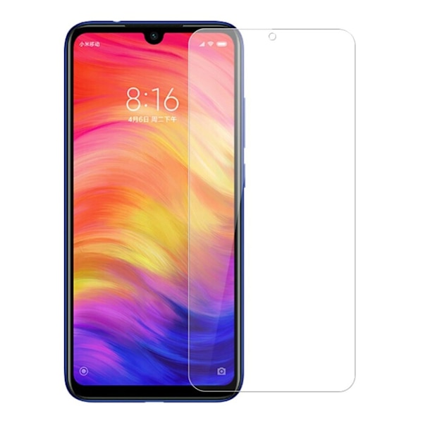 Xiaomi Redmi Note 7 arc edge tempePunainen lasi näytönsuojaa Transparent