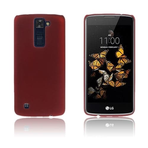 Sund Gummifisert hardt bakdeksel for LG K8 - Rød Red