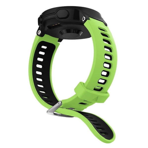 Garmin Forerunner 735XT / 220 / 230 / 235 / 620 / 630 klockarmband i silikon - Grön / Svart Grön