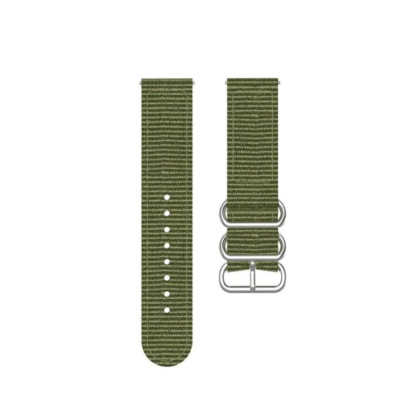 Garmin Forerunner 255S nylon watch strap - Army Green Green