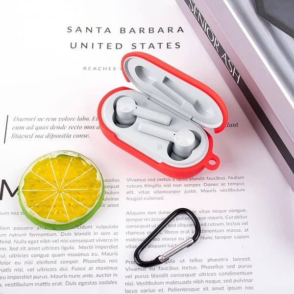 OnePlus Buds Z enkelt silikonetui med spenne - Lilla Purple