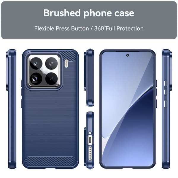 Iskunkestävä Xiaomi 15 Pro Panther-kuoret - Sininen Blue