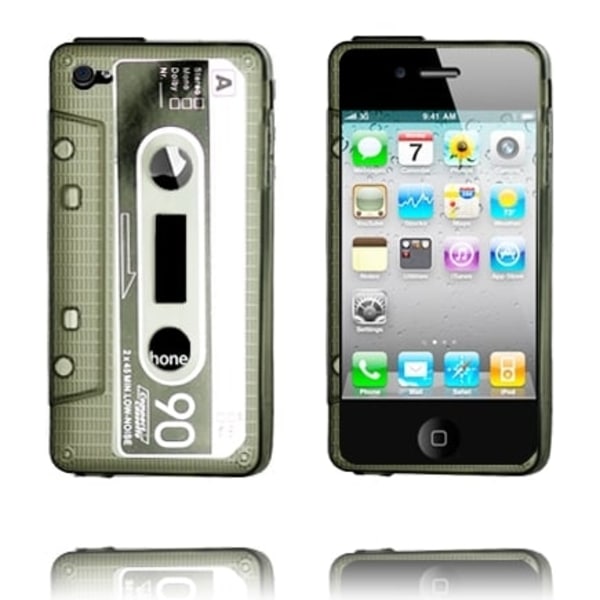 Cassette - Semi-Transparent (Grå) iPhone 4/4S Silikonskal Silvergrå