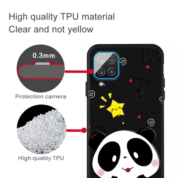 Imagine Samsung Galaxy A12 5G kotelot - Panda Black