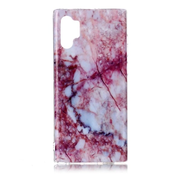 Marmormotiv Samsung Galaxy Note 10 Plus skal - Fuchsia Rose Marmor Rosa