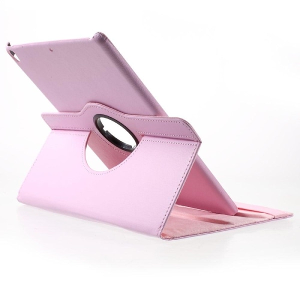 iPad Pro 10.5 Læder etui med roterende stand - Lyserød Pink