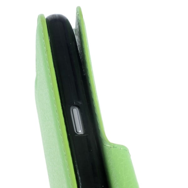 Mankell læder-etui med litchi overflade til Samsung Galaxy J5 (2016) - Grøn Green