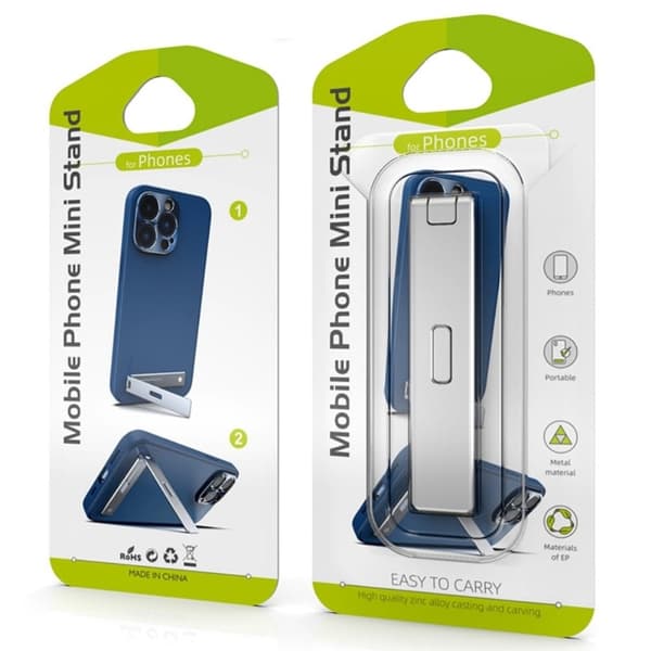 Universal mini magnetisk telefonholder i aluminium - Sort Black