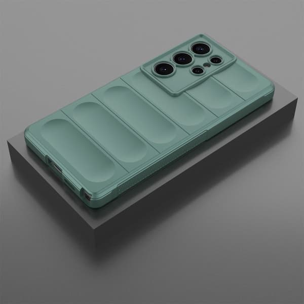 Blødt grebsformet Samsung Galaxy S25 Ultra cover - Grøn Green