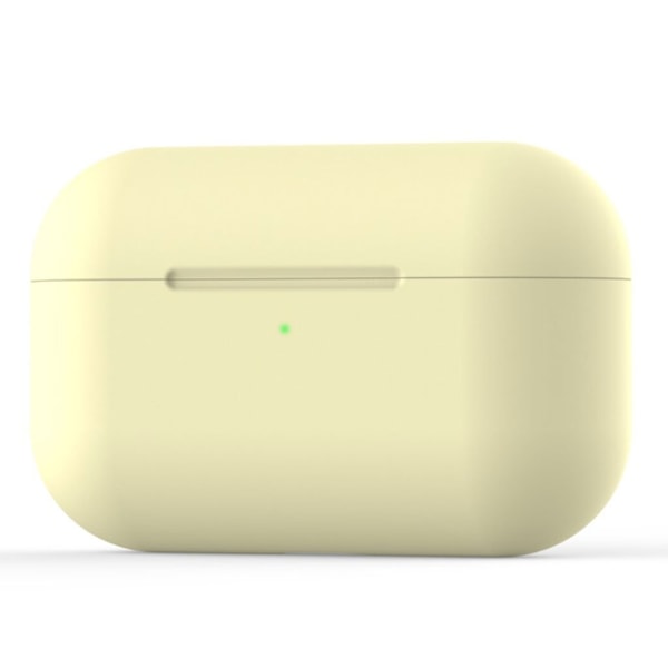 AirPods Pro hållbart silikonfodral - Gul Gul
