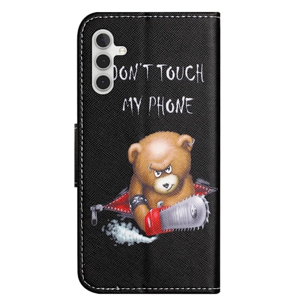 Wonderland Samsung Galaxy A34 5G Flip Etui - Bjørn Black