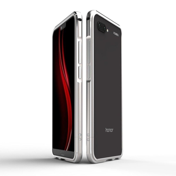 Huawei Honor 10 mobilskal metall material elektropläterad skruvl Silvergrå