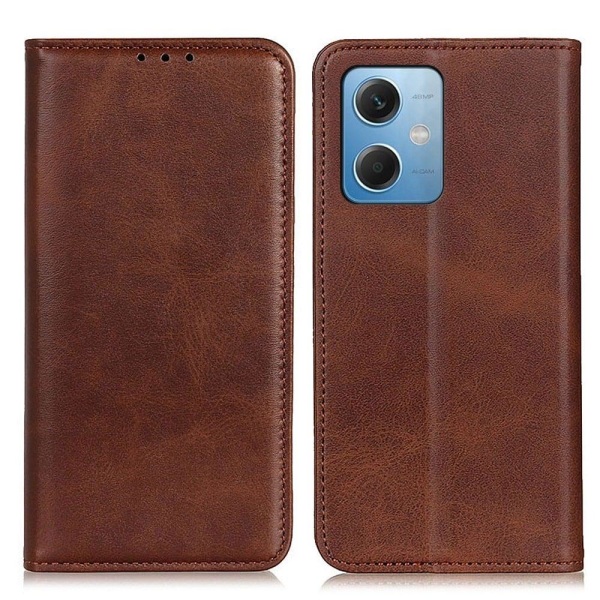 Äkta läder Xiaomi Redmi Note 12 fodral - Brun Brun