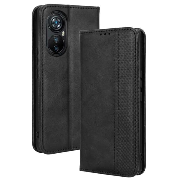 Bofink Vintage Blackview A200 Pro läderfodral - Svart Svart