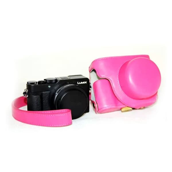 Panasonic LX100 Snyggt skydd i läder - Rosa Rosa