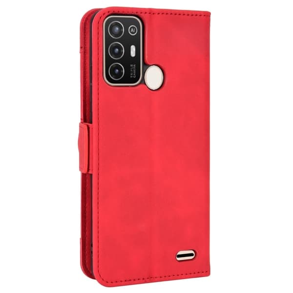 ZTE Blade A52 moderni nahkainen lompakkokotelo - Punainen Red