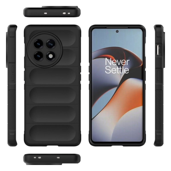 Mjukt greppformat OnePlus 11R / OnePlus Ace 2 skal - Svart Svart