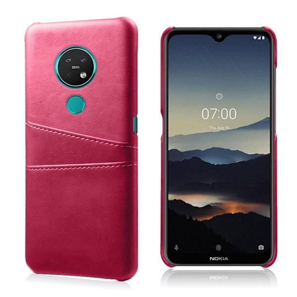 Dual Card etui - Nokia 7.2 / 6.2 - Rose Pink