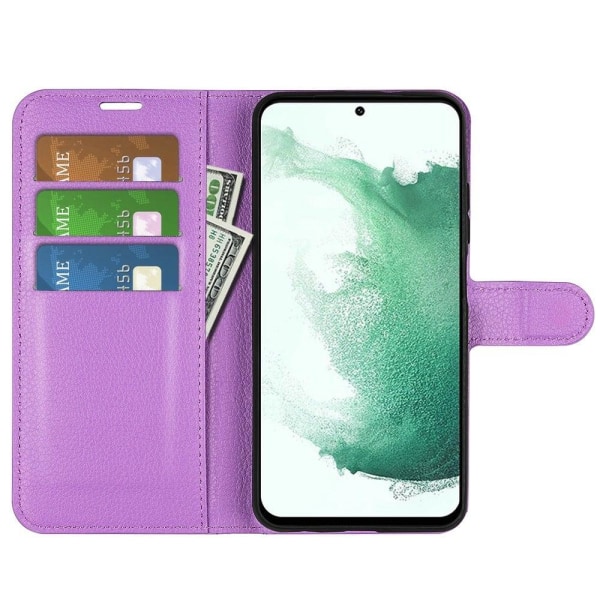 Klassisk Samsung Galaxy S23 Plus Flip Etui - Lilla Purple