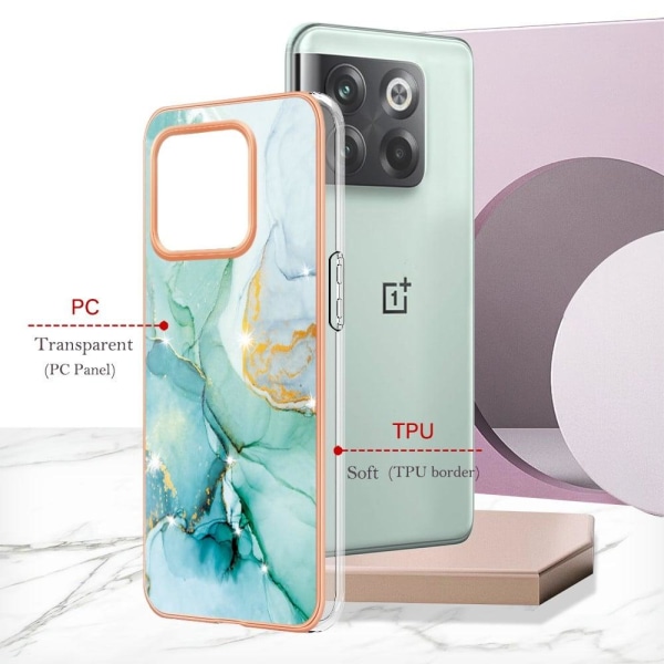 Marble OnePlus Ace Pro / 10t Suojakotelo - Vihreä Marble Green