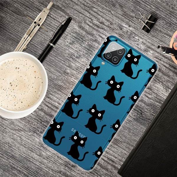 Deco Samsung Galaxy A12 5G etui - sort kat Black