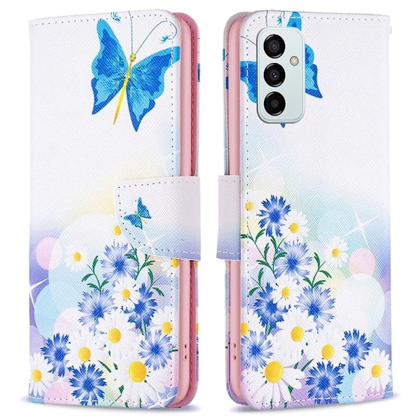 Wonderland Samsung Galaxy M23 flip kuoret - Perhonen Ja Kukkia Multicolor