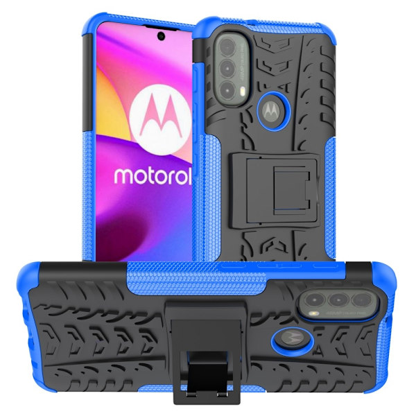Offroad Motorola Moto E40 skal - Blå Blå