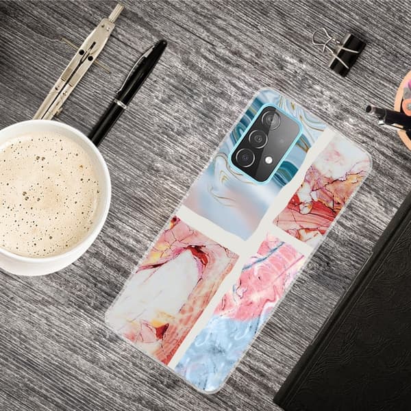 Marble Samsung Galaxy A33 5G Suojakotelo - Wavy Marble Tile Multicolor