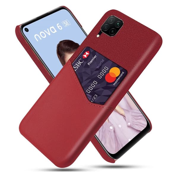 Bofink Huawei P40 Lite / Nova 6 SE kort deksel - Rød Red