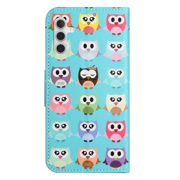 Wonderland Samsung Galaxy S24 flip-etui - Ugler Blue