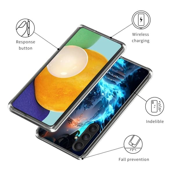 Vibe Samsung Galaxy A25 cover - Fantasy-Landskab Blue