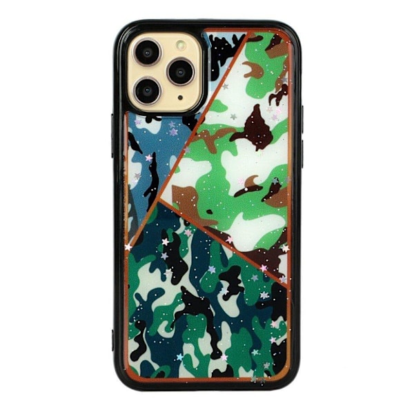 Marble design iPhone 11 Pro Max kotelot - Tri-Camouflage-Kuvio Green