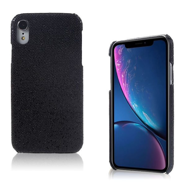 Glitter iPhone Xr skal - Svart Svart