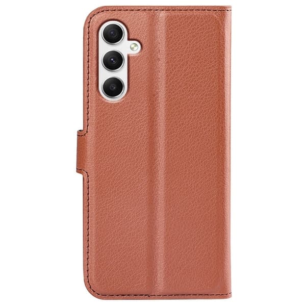 Klassisk Samsung Galaxy A35 flip etui - Brun Brown