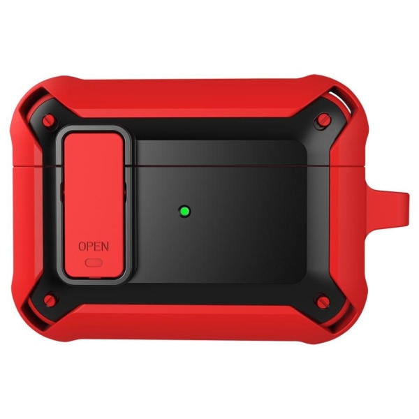 AirPods Pro snap-on cover design TPU-etui - Sort / Rød Red