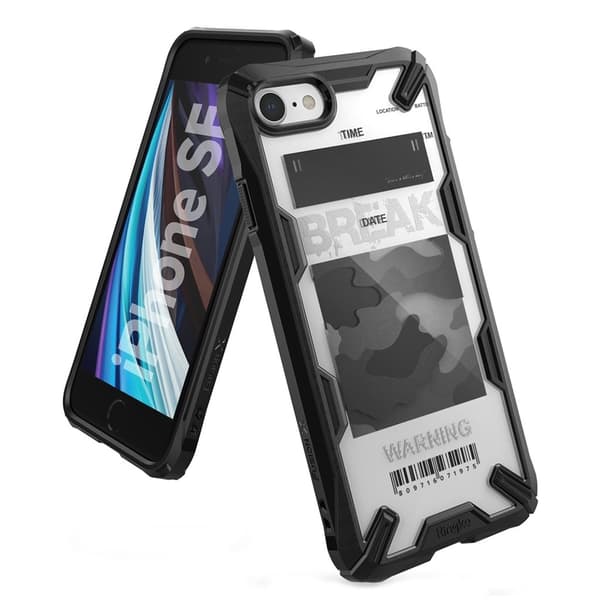 Ringke FUSION X DESIGN - iPhone SE 2020 / 8 / 7 - Camo Break Svart