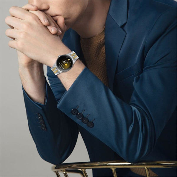 Google Pixel Watch 5 klockarmband med pärlor i rostfritt stål - Silver / Guld Guld