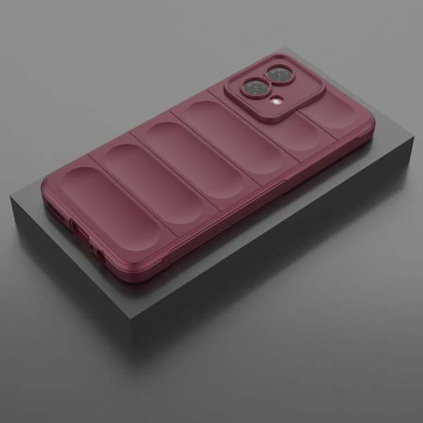 Blødt grebsformet cover til Motorola Moto G84 - Rød Red