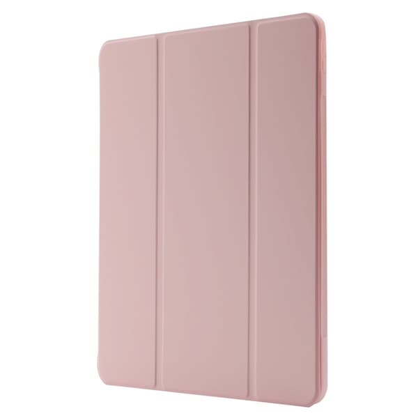 iPad Pro 12.9 (2022) / (2021) / (2020) trefoldig skinnveske - Rose Gull Pink