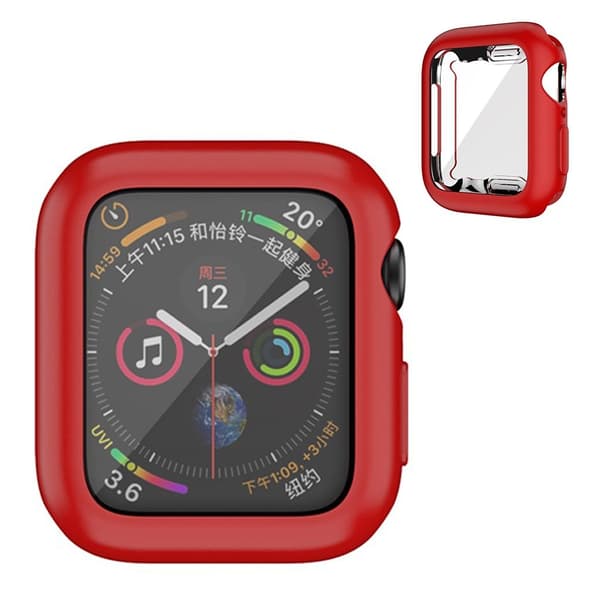 Apple Watch Series 3/2/1 42mm blød glans holdbar ramme - rød Red