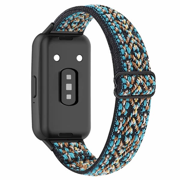 Samsung Galaxy Fit3 Klockarmband Elastiskt Nylon Justerbart Smart Klockarmband - Brun Brun